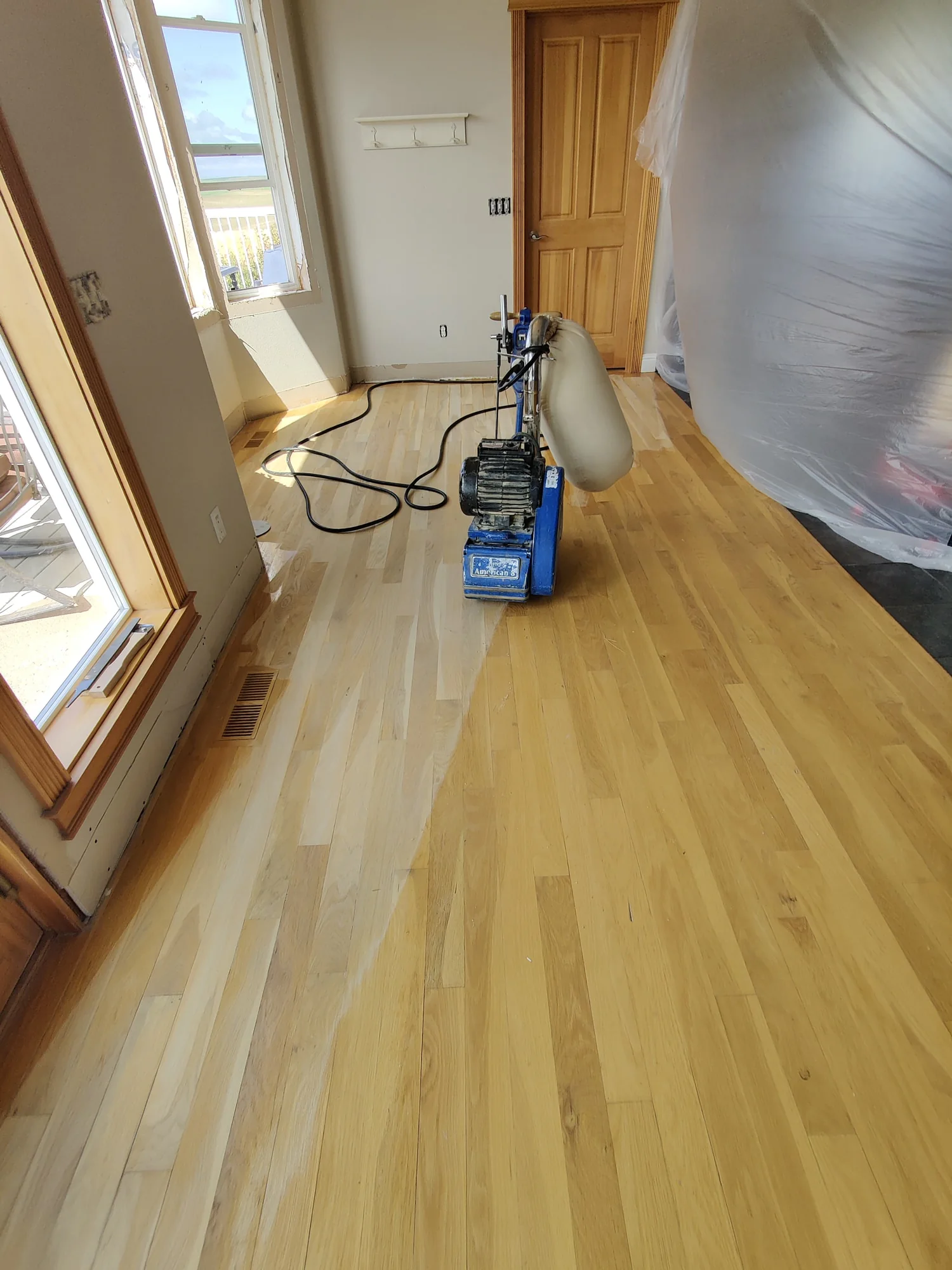 Hardwood floor sanding and refinishing by Valley Hardwood